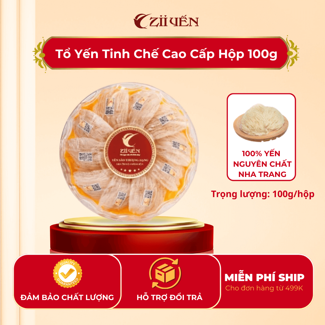 Tổ Yến Tinh Chế Cao Cấp Hộp 100gr