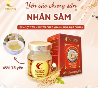 Yến Sào Chưng Sẵn Nhân Sâm 45%