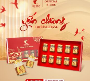 Hộp quà 10 Hũ Yến Chưng Nhân Sâm 3000mg tổ yến