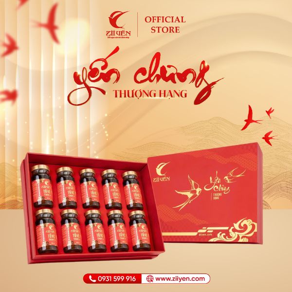 Hộp 10 Hũ Tổ Yến Tam Vị 3000mg - 150ml