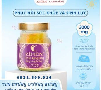 Yến Chưng Đông Trùng Đường Kiêng 3000mg Tổ Yến