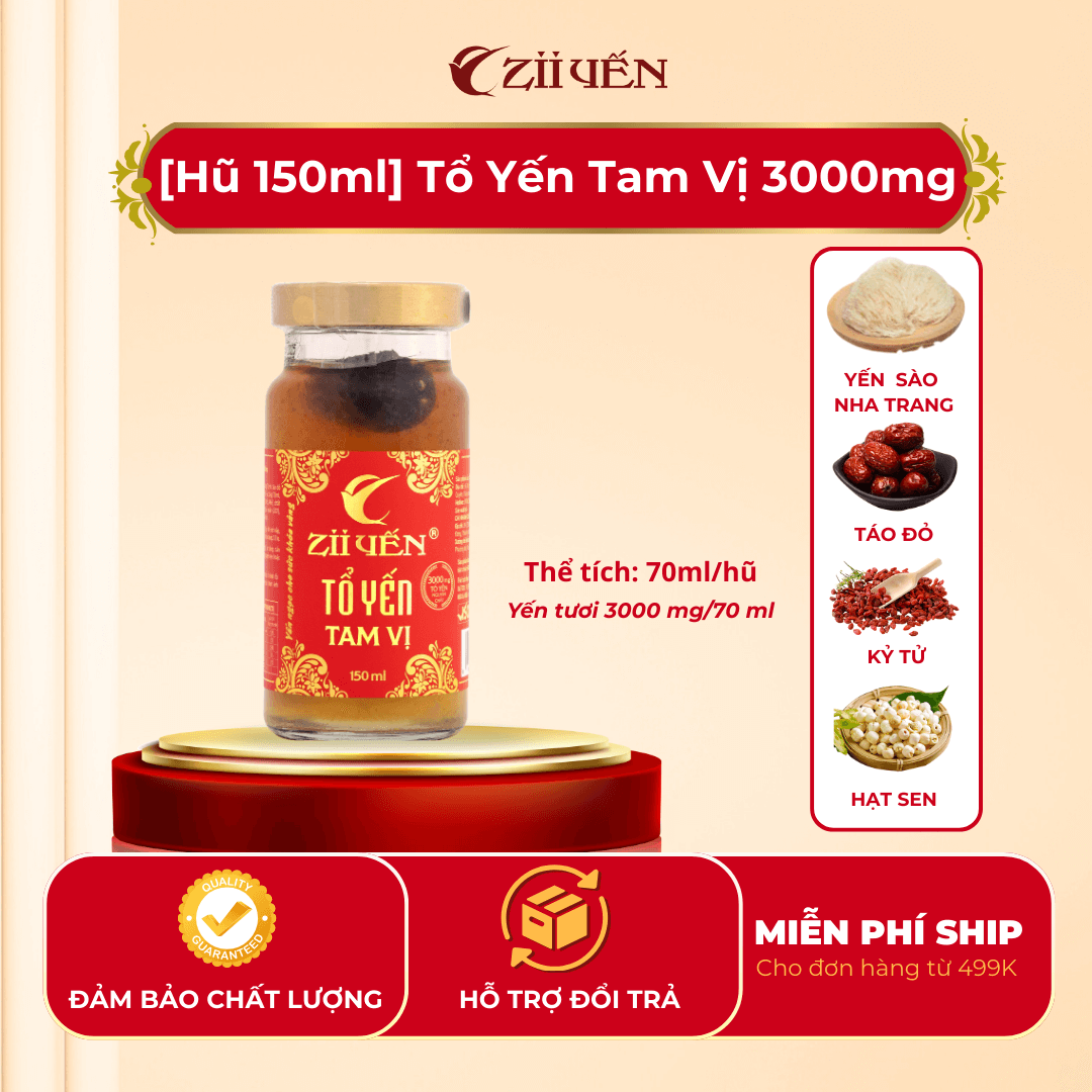 Yến chưng sẵn tam vị