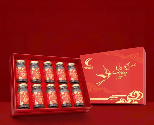 Hộp quà 10 hũ yến chưng 150ml