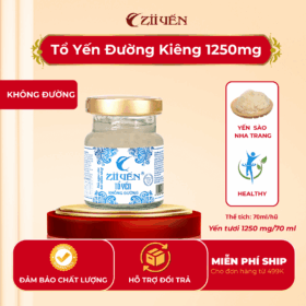 Yến chưng không đường 1250mg
