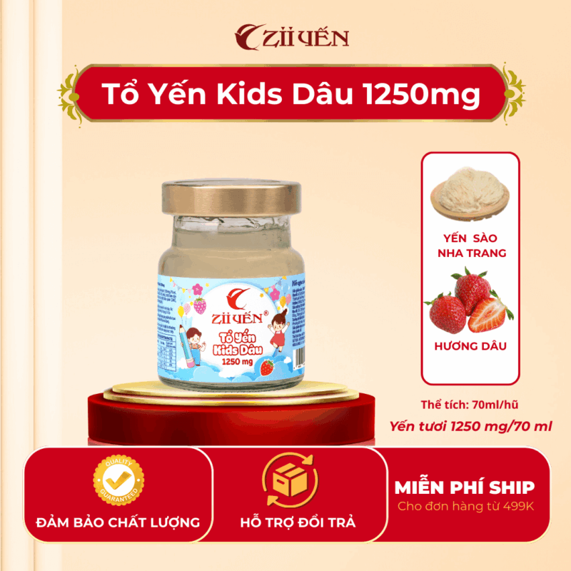 Tổ yến Kids dâu 1250mg
