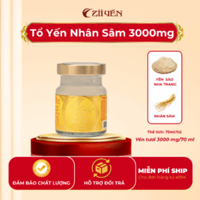 Yến chưng nhân sâm 3000mg