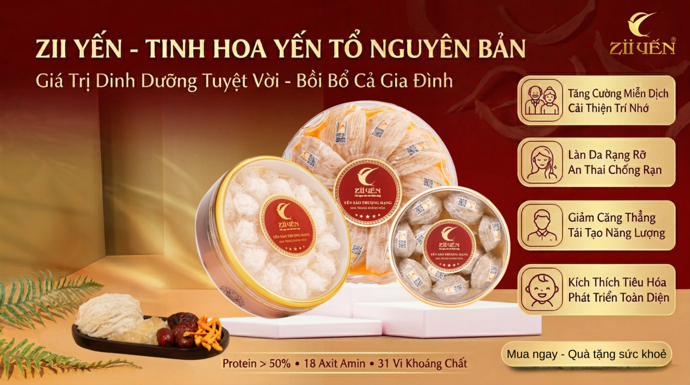 Giá trị dinh dưỡng tuyệt vời của tổ yến