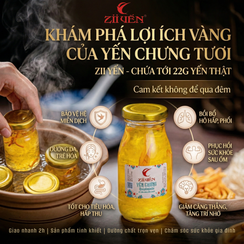 Lợi ích vàng của yến chưng tươi4