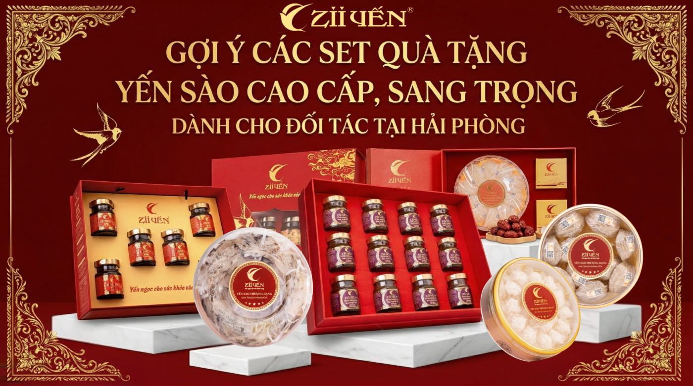 Các set quà tặng yến sào cao cấp, sang trọng Zii Yến