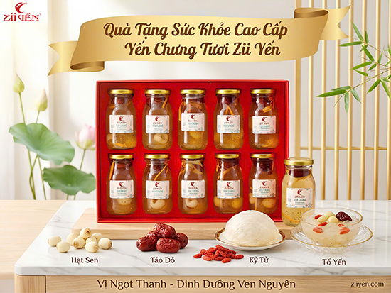 Yến Chưng Nóng Nguyên Chất Zii Yến Vị Nguyên Bản – Hũ Đậm Đặc 24g Yến Tươi